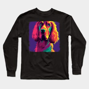 Irish Setter Pop Art - Dog Lover Gifts Long Sleeve T-Shirt